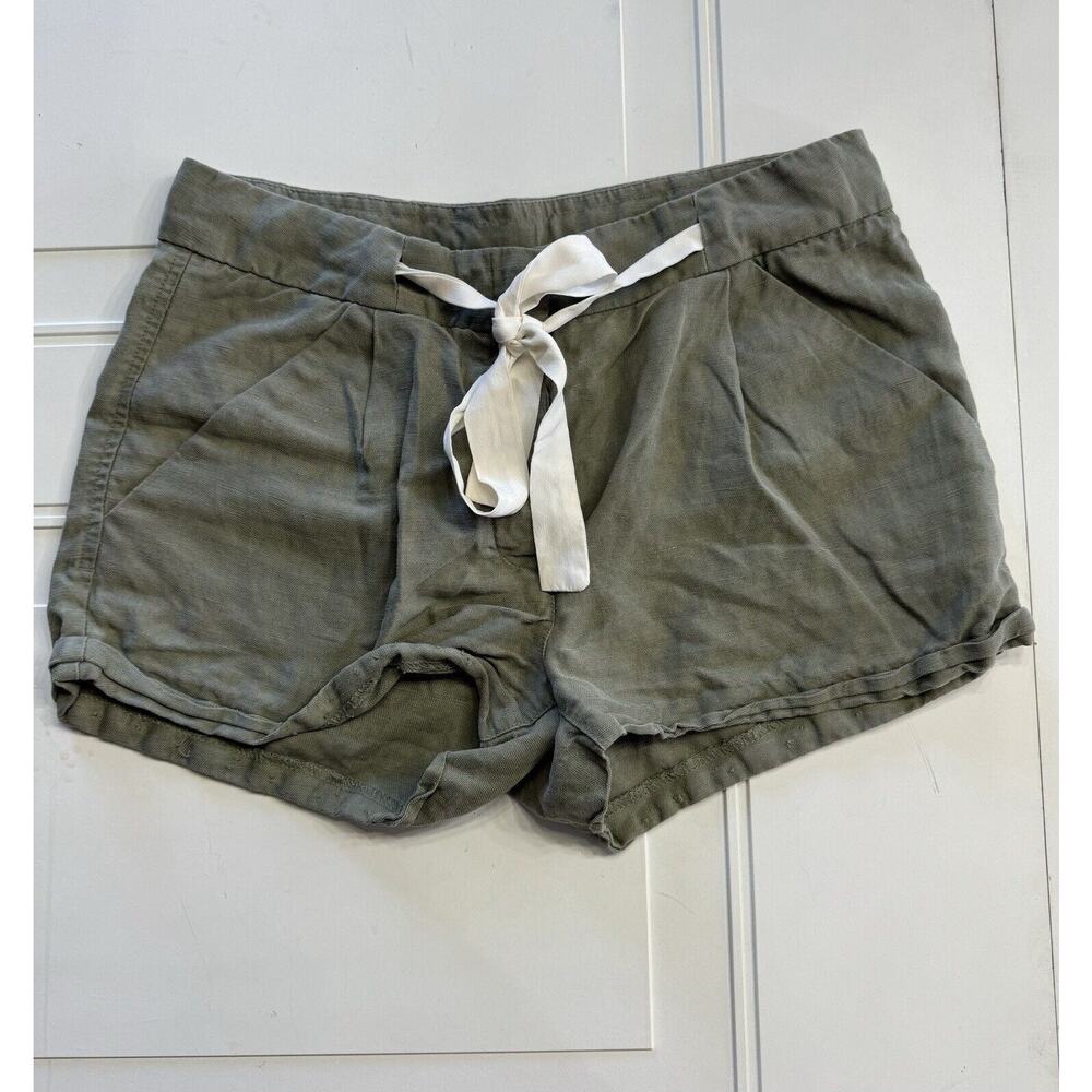 Wilfred Shorts Womens Linen Lyocell Blend Olive Green Size 2 Drawstring